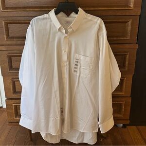 Izod Men's White Button Down Shirt
